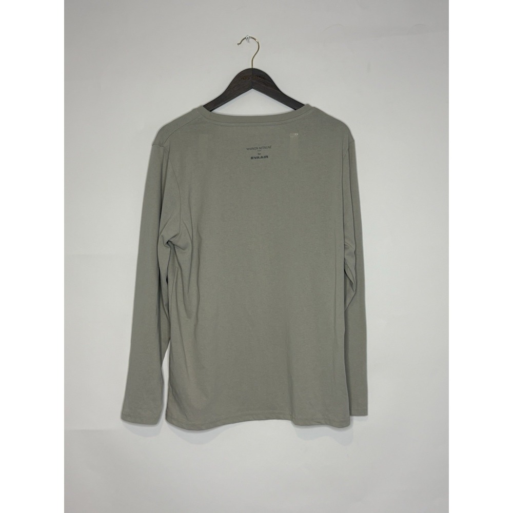 Maison Kitsune Eva Air Pajama Set Large Long Sleeve Grey Business Class Unisex - Picture 7 of 10